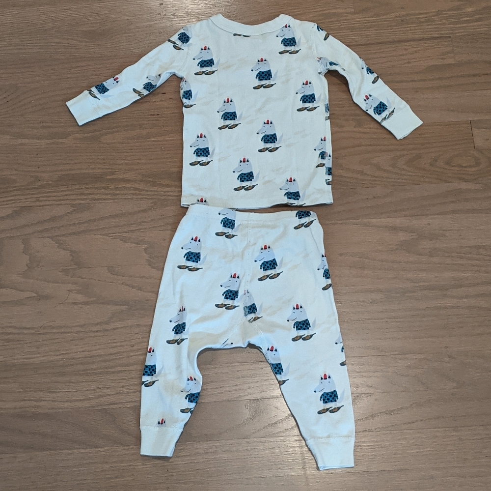 Cute dog beige pajama